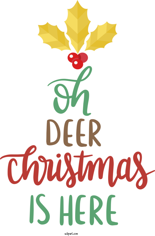 Free Holidays Floral Design Logo Leaf For Christmas Clipart Transparent Background