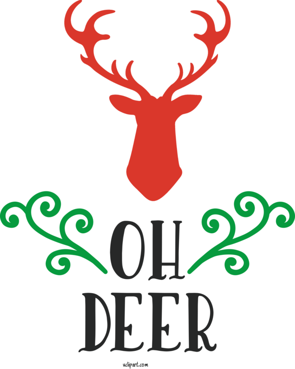 Free Holidays Deer Elk Drawing For Christmas Clipart Transparent Background