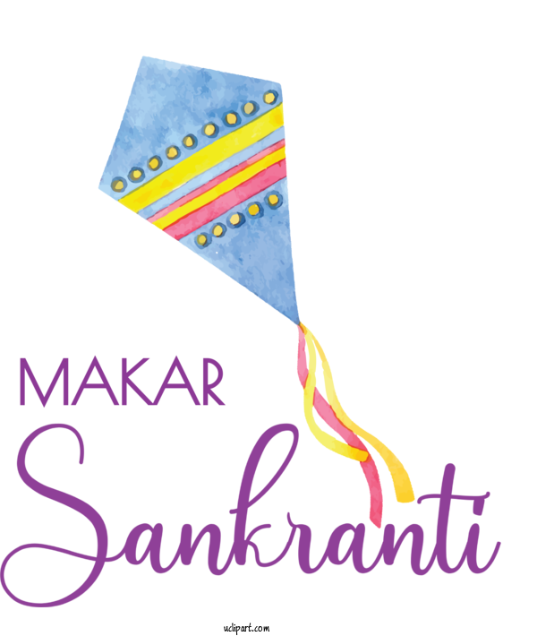 Free Holidays Logo Font Paper For Makar Sankranti Clipart Transparent Background