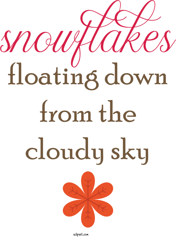 Free Weather Petal Flower Line For Snowflake Clipart Transparent Background