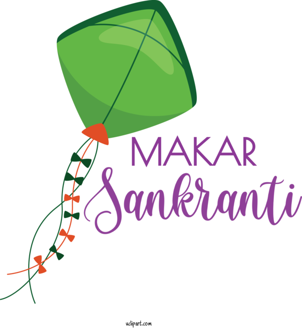 Free Holidays Logo Maine Green For Makar Sankranti Clipart Transparent Background