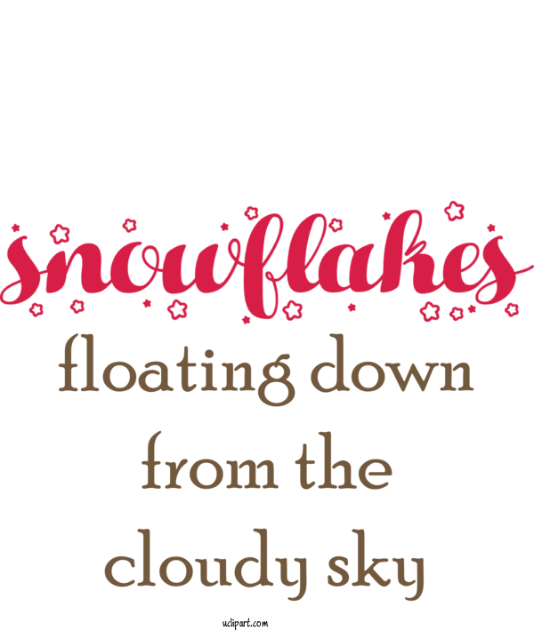 Free Weather Font Calligraphy Line For Snowflake Clipart Transparent Background
