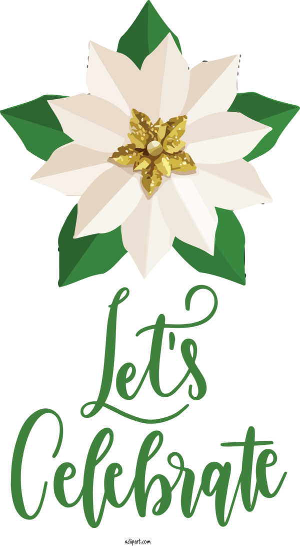 Free Holidays Floral Design Cut Flowers Leaf For Christmas Clipart Transparent Background
