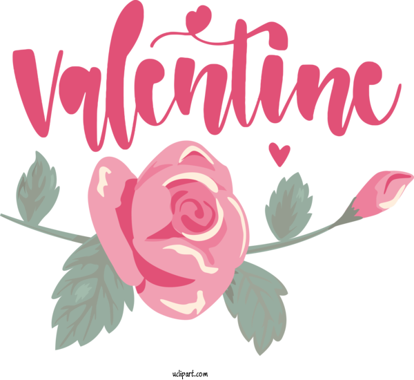 Free Holidays Floral Design Rose Design For Valentines Day Clipart Transparent Background