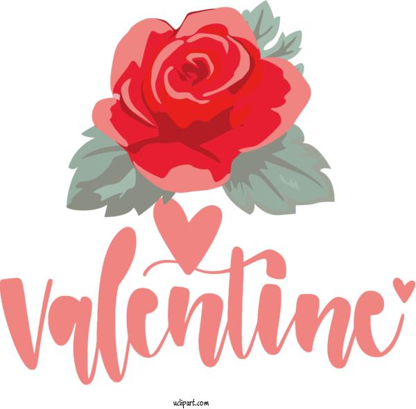 Free Holidays Floral Design Rose Design For Valentines Day Clipart Transparent Background