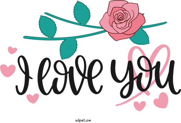 Free Holidays Logo Flower Design For Valentines Day Clipart Transparent Background