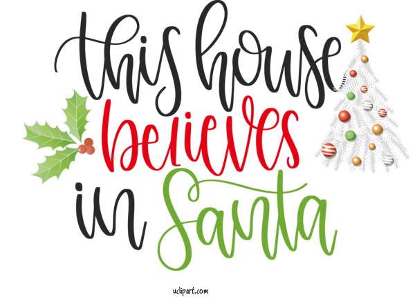 Free Cartoon Christmas Tree Christmas Day Leaf For Santa Clipart Transparent Background