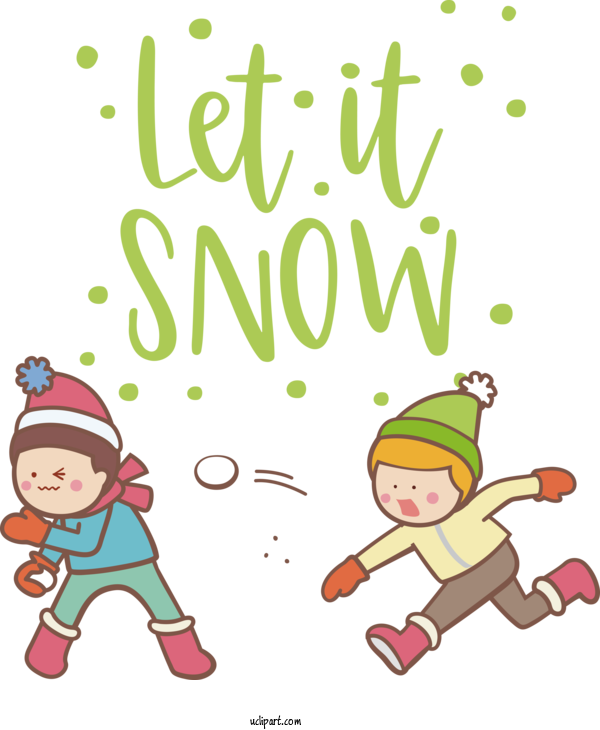 Free Weather Cartoon Snowball Fight Drawing For Snow Clipart Transparent Background