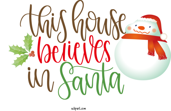 Free Cartoon Christmas Ornament Christmas Day Logo For Santa Clipart Transparent Background