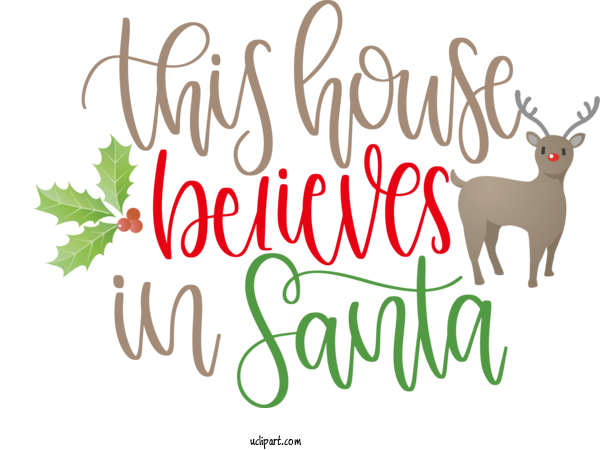 Free Cartoon Reindeer Deer Christmas Day For Santa Clipart Transparent Background