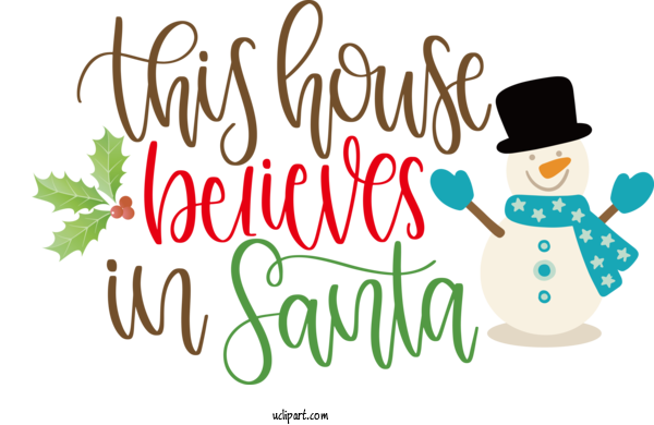 Free Cartoon Christmas Day Christmas Decoration Santa Claus For Santa Clipart Transparent Background