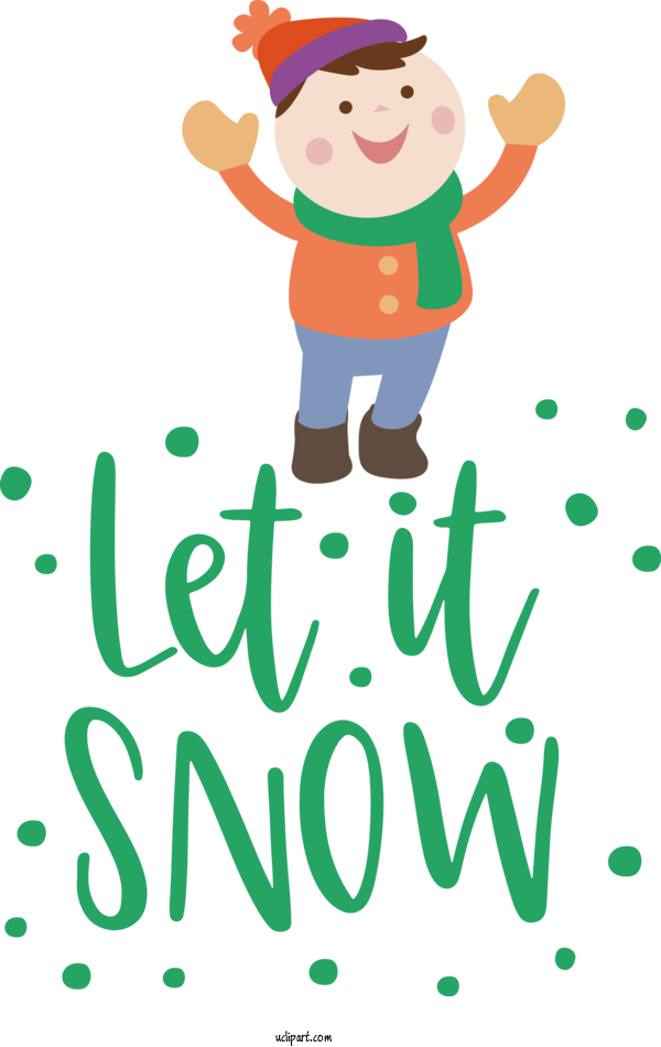 Free Weather Character Happiness Smile For Snow Clipart Transparent Background