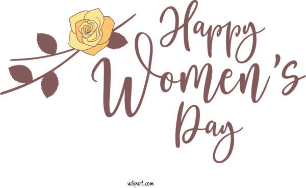 Free Holidays Drawing Logo Painting For International Women's Day Clipart Transparent Background