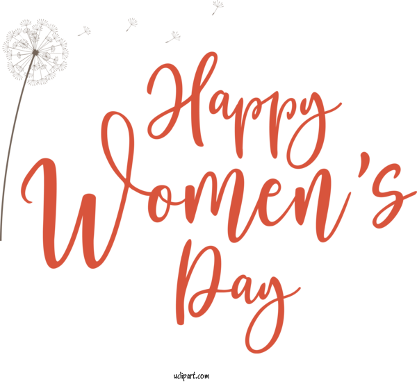 Free Holidays Logo Sticker Calligraphy For International Women's Day Clipart Transparent Background
