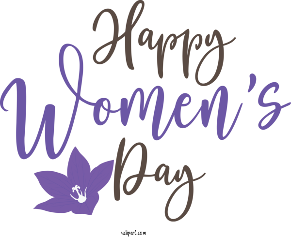 Free Holidays Logo Calligraphy Lilac M For International Women's Day Clipart Transparent Background