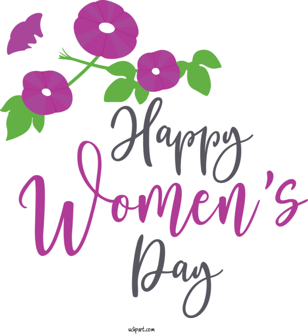 Free Holidays Cut Flowers Logo Floral Design For International Women's Day Clipart Transparent Background
