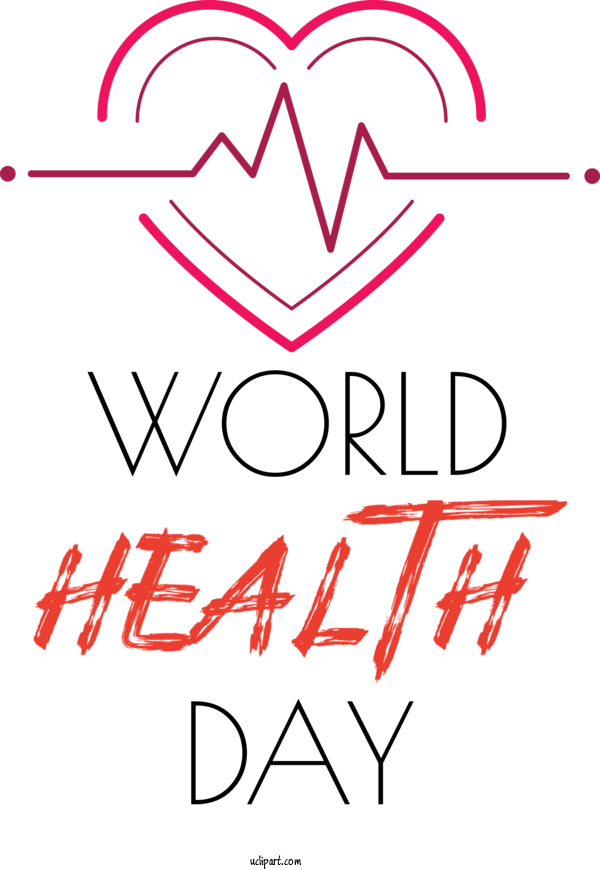 Free Holidays Logo Design Line For World Health Day Clipart Transparent Background