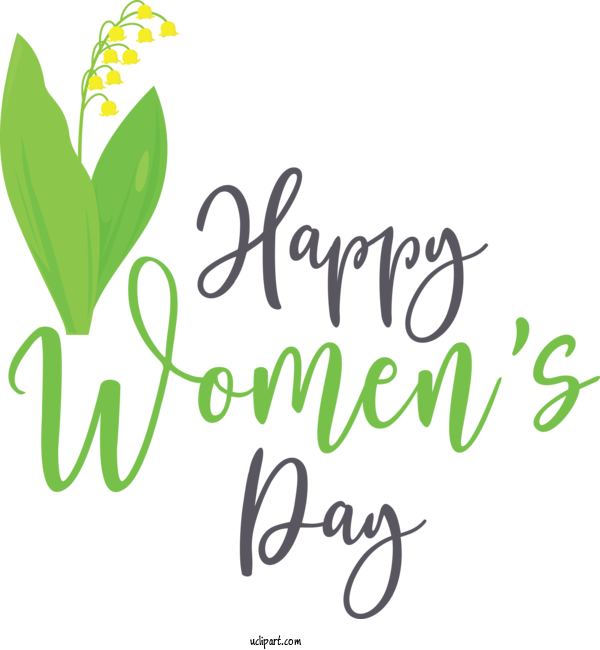 Free Holidays Logo Flower Leaf For International Women's Day Clipart Transparent Background