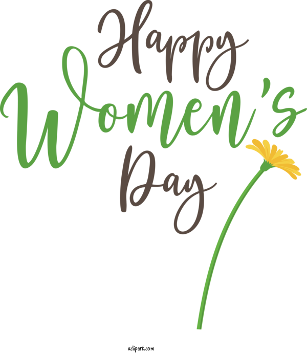Free Holidays Floral Design Leaf Logo For International Women's Day Clipart Transparent Background