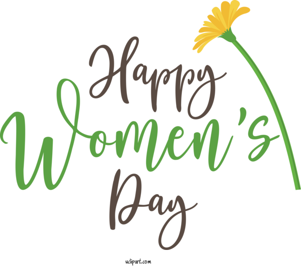 Free Holidays Plant Stem Logo Leaf For International Women's Day Clipart Transparent Background