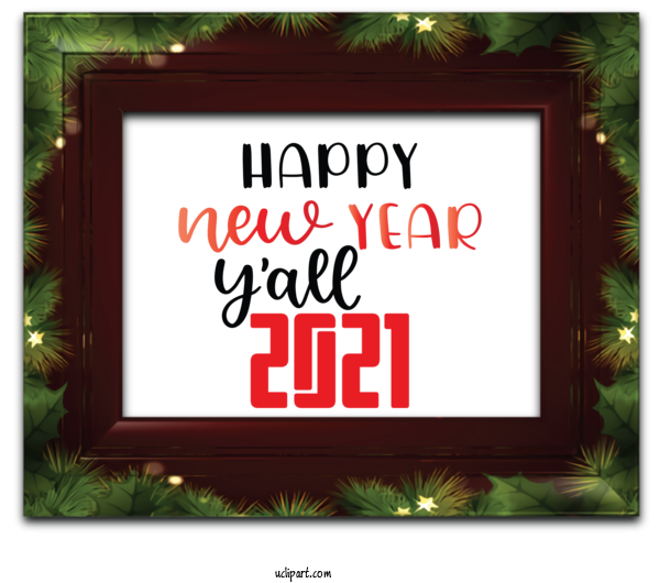 Free Holidays Rectangle Picture Frame Meter For New Year Clipart Transparent Background