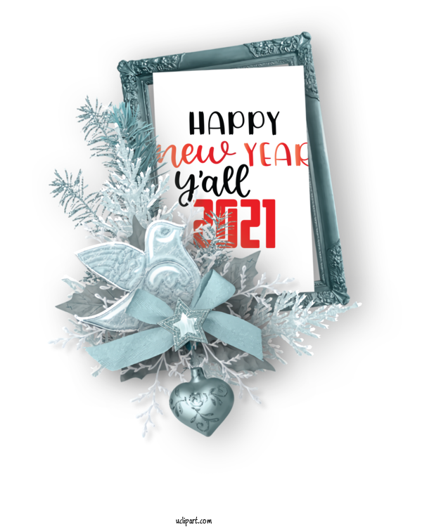 Free Holidays Painting Picture Frame Idea For New Year Clipart Transparent Background