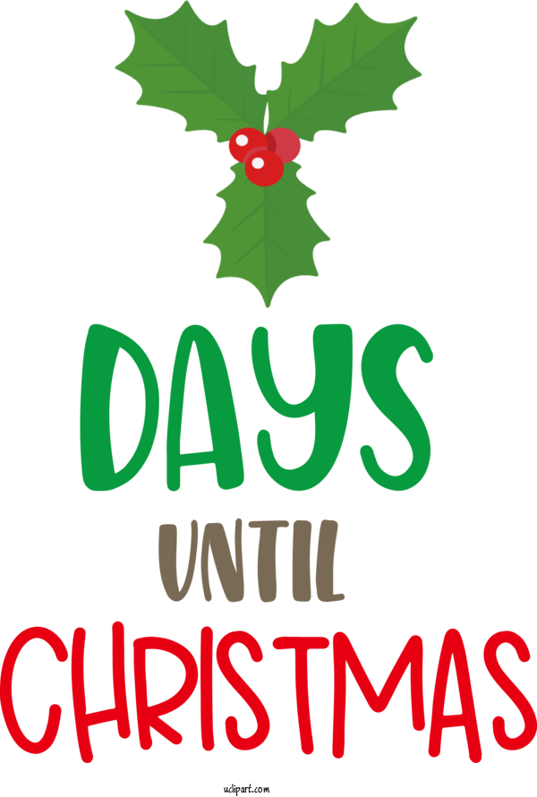 Free Holidays Christmas Tree Logo Leaf For Christmas Clipart Transparent Background