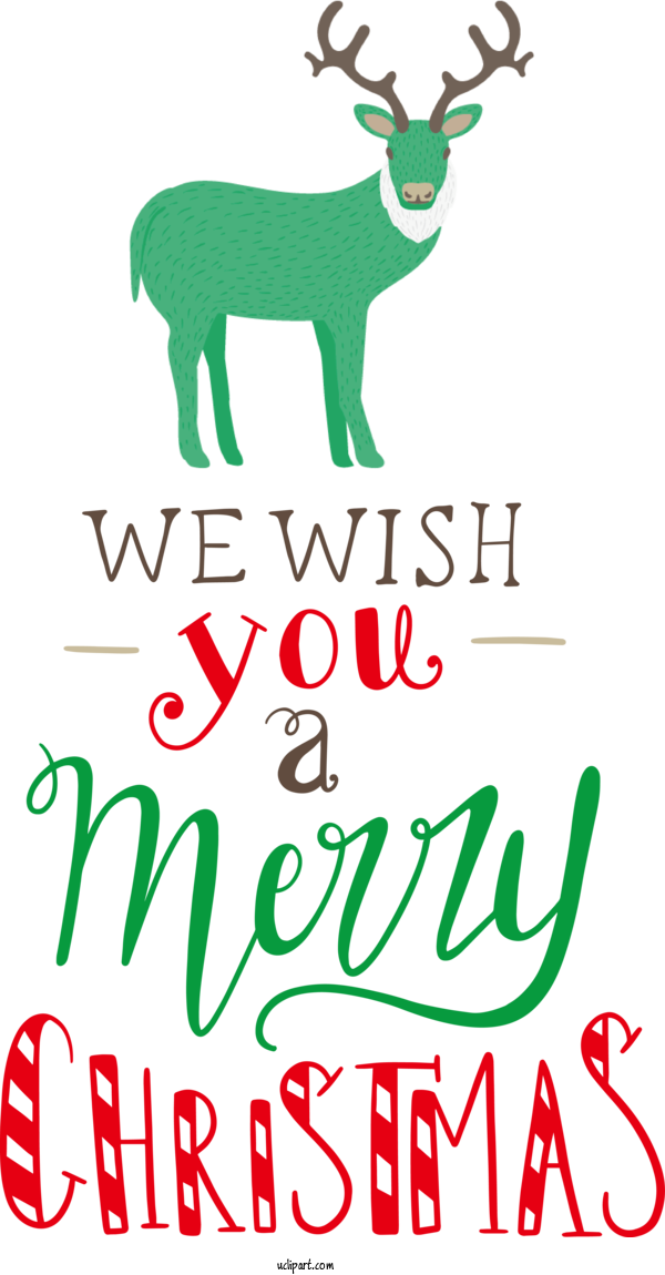 Free Holidays Reindeer Deer Meter For Christmas Clipart Transparent Background