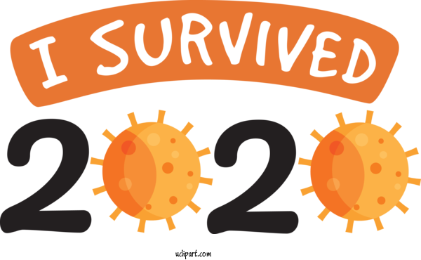 Free Medical I Survived 2020 2020 HELLO 2021 For Coronavirus Clipart Transparent Background