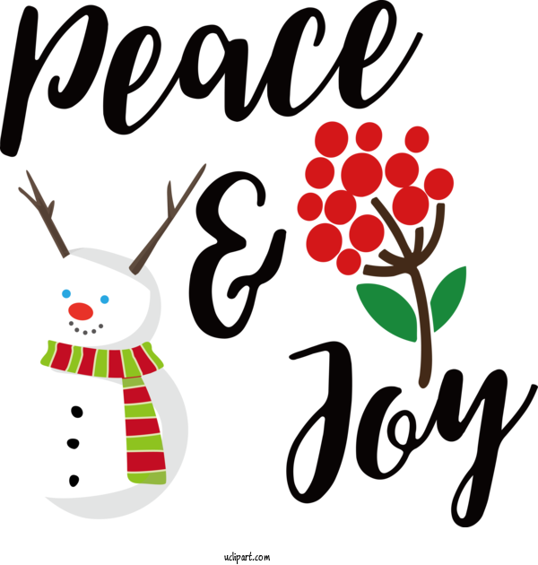 Free Holidays Rudolph Peace Dove Peace For Christmas Clipart Transparent Background