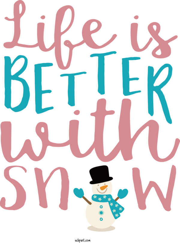 Free Weather Cartoon Design Logo For Snow Clipart Transparent Background