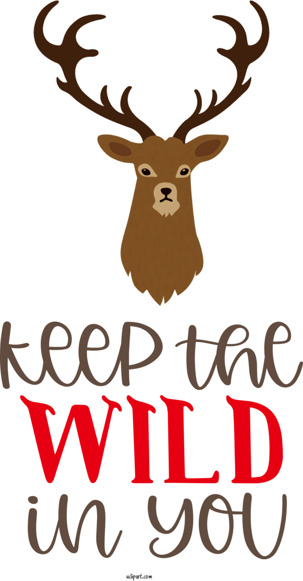 Free Animals Reindeer Deer Antler For Deer Clipart Transparent Background