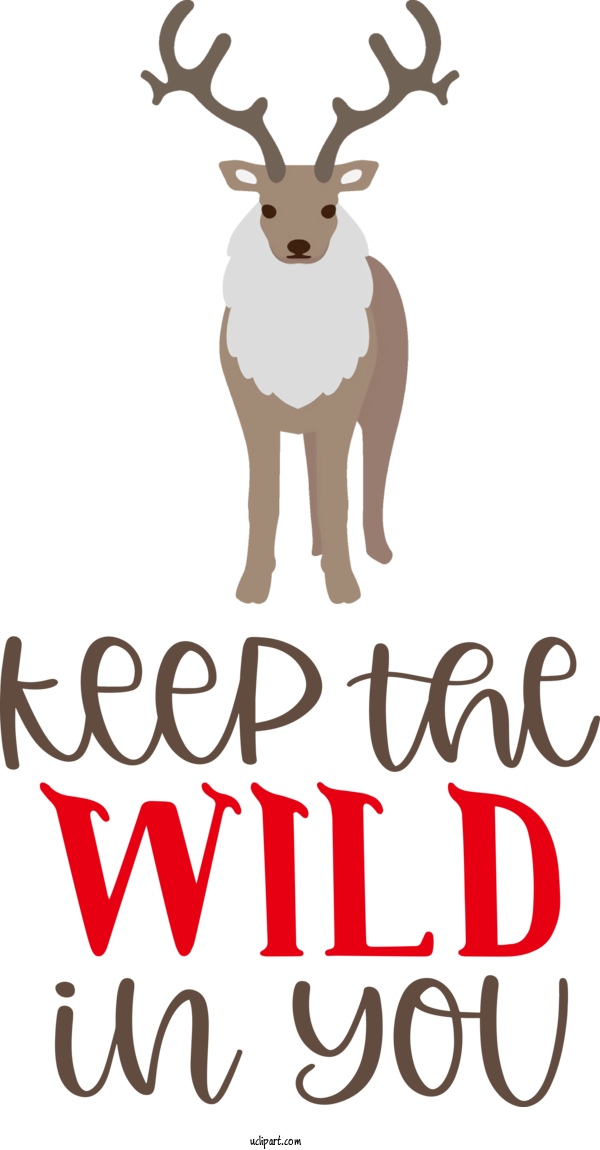 Free Animals Reindeer Deer Antler For Deer Clipart Transparent Background