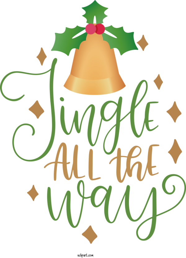 Free Holidays Christmas Day Jingle Logo For Christmas Clipart Transparent Background