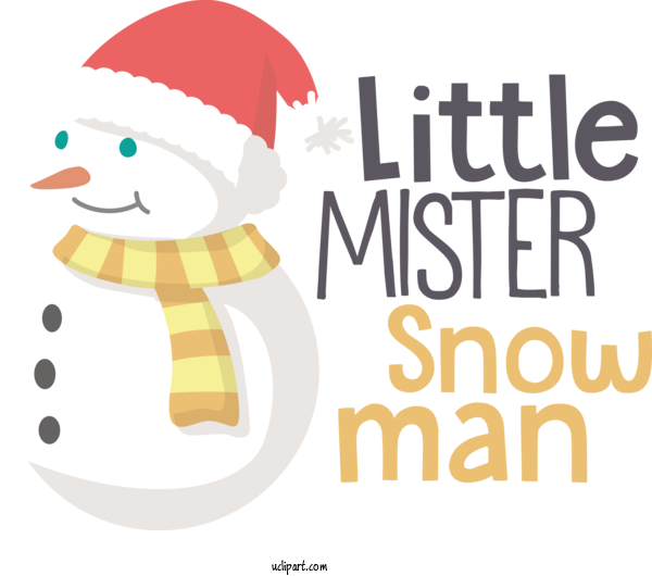 Free Weather Cartoon Christmas Day Character For Snow Clipart Transparent Background