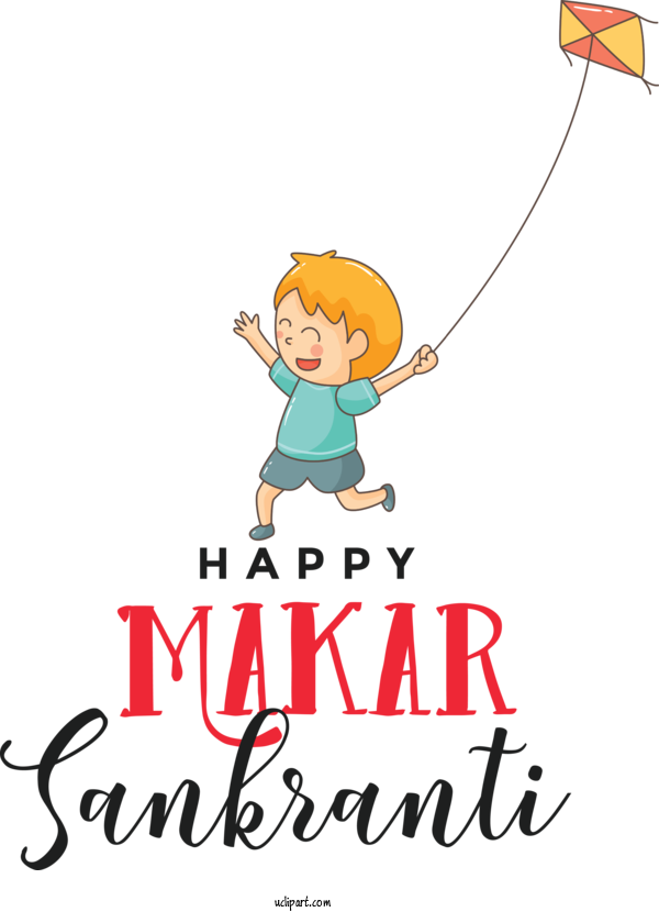 Free Holidays Cartoon Happiness Character For Makar Sankranti Clipart Transparent Background