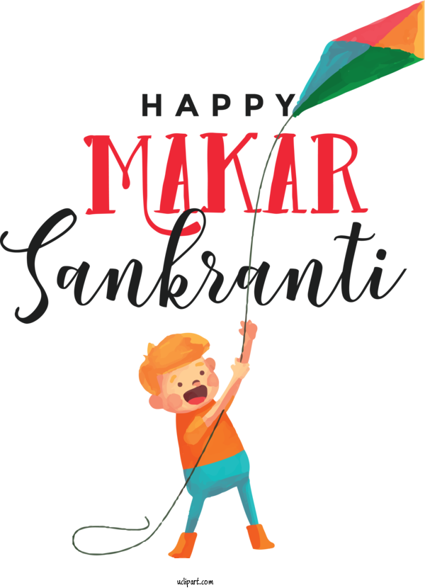 Free Holidays Cartoon Poster Recreation For Makar Sankranti Clipart Transparent Background