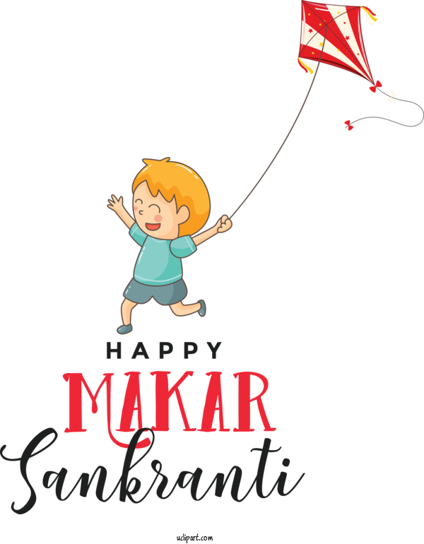 Free Holidays Cartoon Character Recreation For Makar Sankranti Clipart Transparent Background