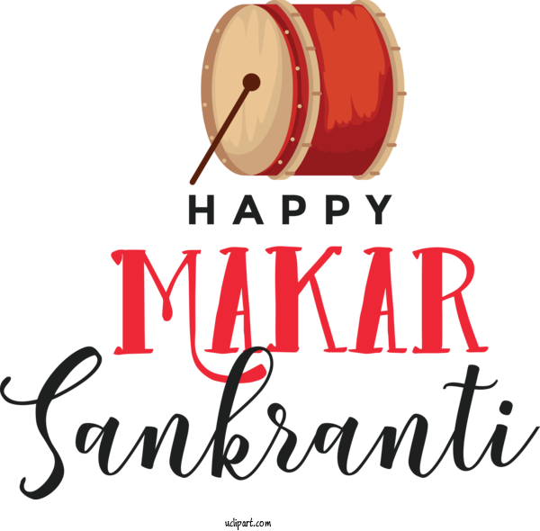 Free Holidays Logo Drum Line For Makar Sankranti Clipart Transparent Background