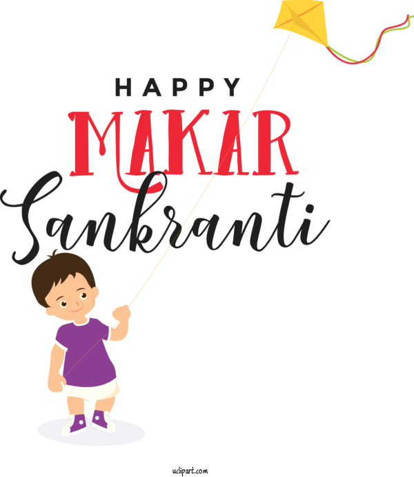 Free Holidays Cartoon Line Character For Makar Sankranti Clipart Transparent Background