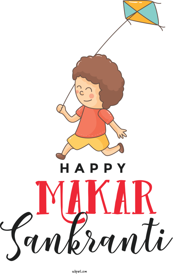 Free Holidays Cartoon Happiness Smile For Makar Sankranti Clipart Transparent Background