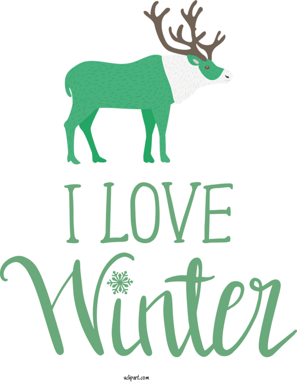 Free Nature Reindeer Deer Antler For Winter Clipart Transparent Background