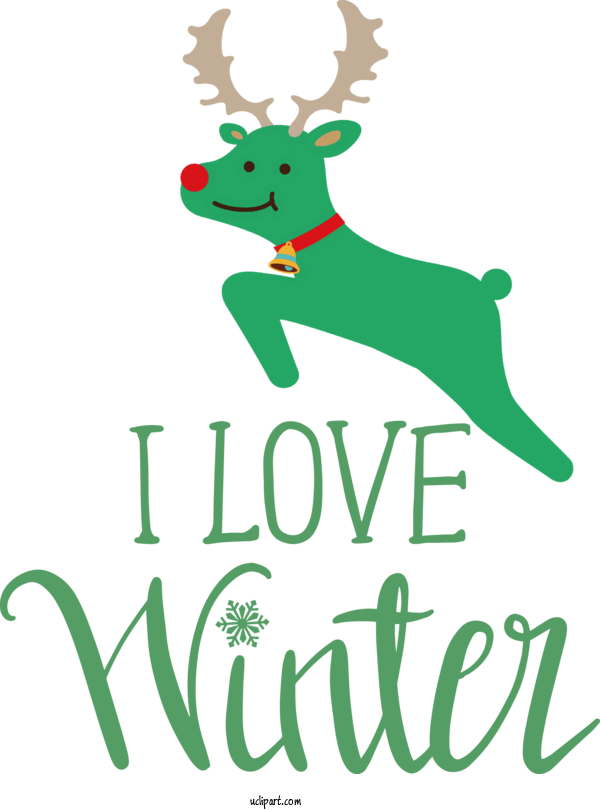 Free Nature Reindeer Deer Meter For Winter Clipart Transparent Background