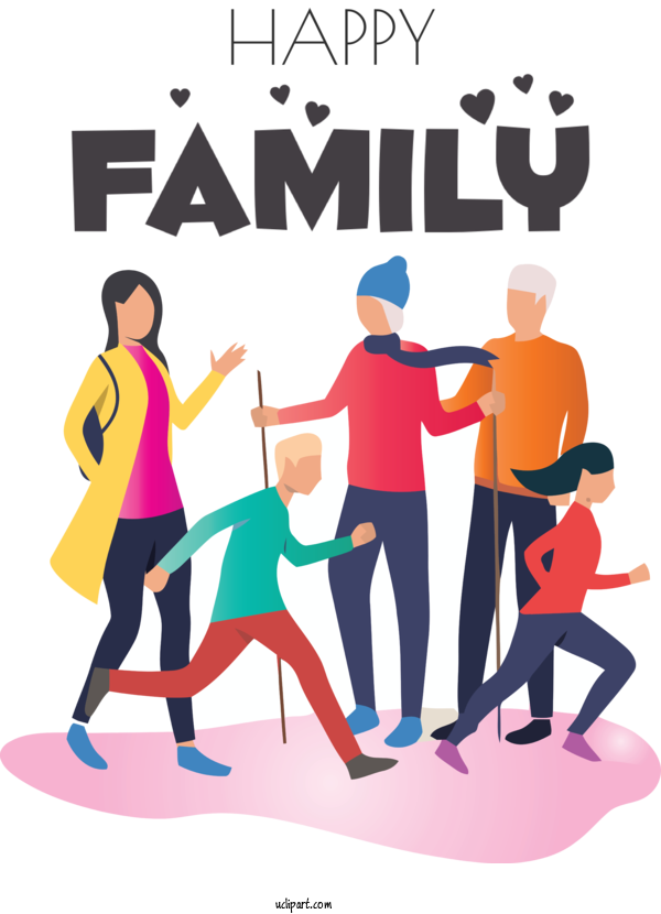 Free Holidays Social Group  Family For Family Day Clipart Transparent Background