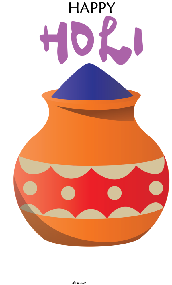 Free Holidays Vase Flower Ceramic For Holi Clipart Transparent Background