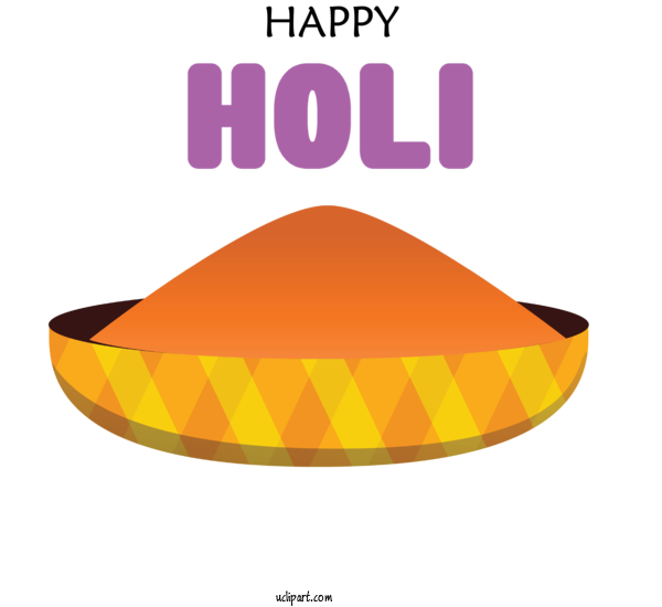 Free Holidays Logo Yellow Meter For Holi Clipart Transparent Background