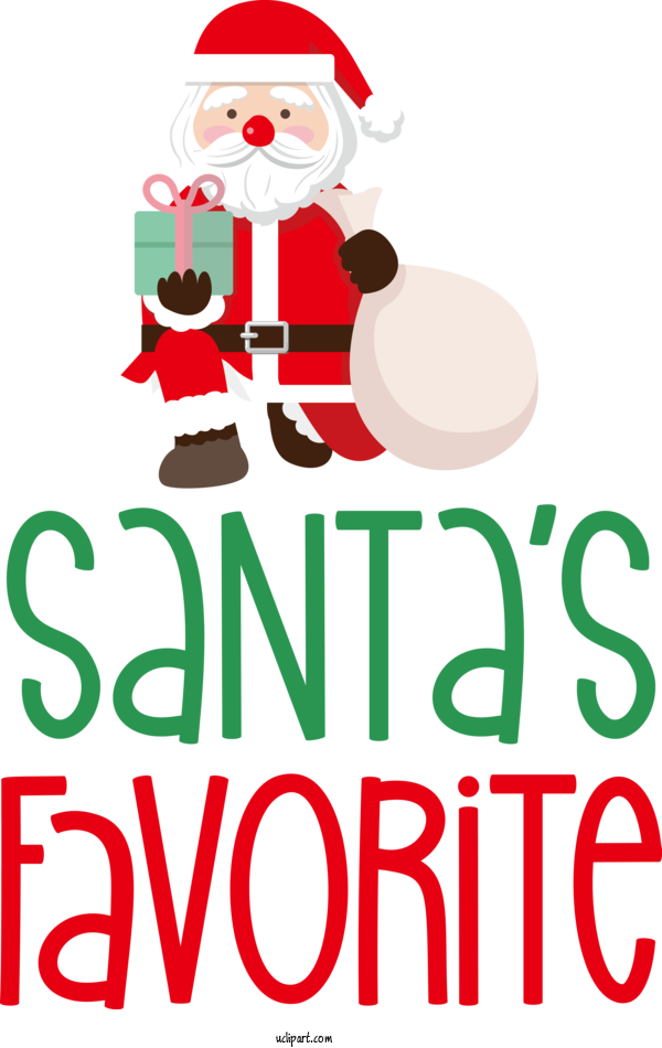 Free Cartoon Santa Claus Christmas Tree Christmas Day For Santa Clipart Transparent Background