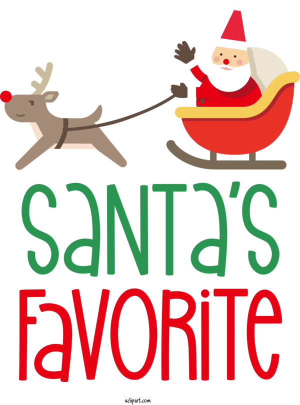 Free Cartoon Reindeer Christmas Day Deer For Santa Clipart Transparent Background