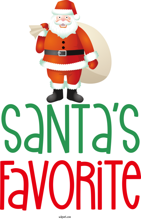 Free Cartoon Christmas Day Logo Christmas Ornament M For Santa Clipart Transparent Background