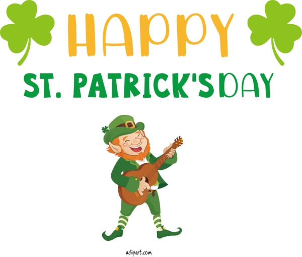 Free Holidays Christmas Day Cartoon Ornament For Saint Patricks Day Clipart Transparent Background